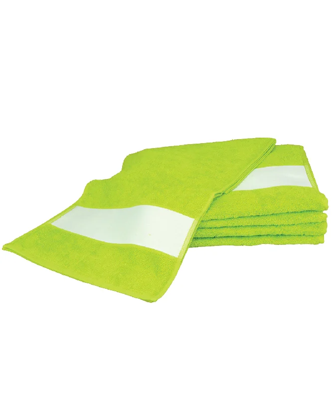 Lime Green - ARTG® SUBLI-Me® sport towelLogo Jackets