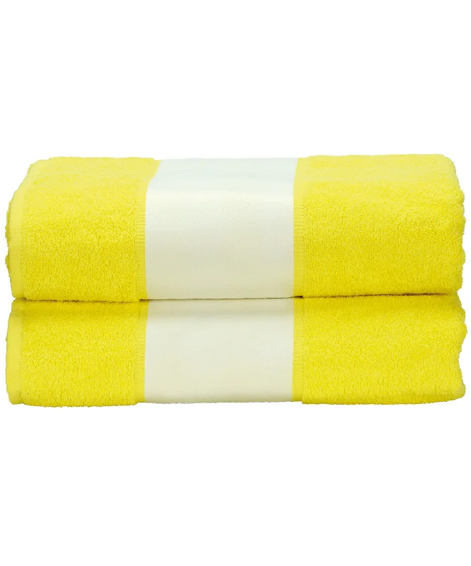 Bright Yellow - ARTG® SUBLI-Me® bath towelRuffled Jackets