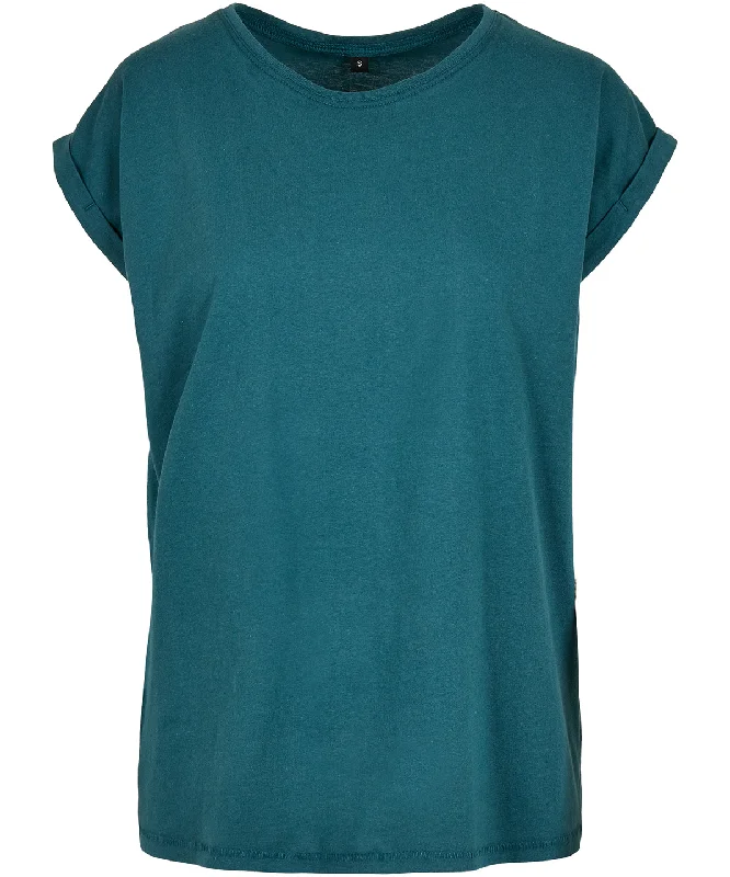 Teal*†  - Women's extended shoulder teeAsymmetrical Jackets