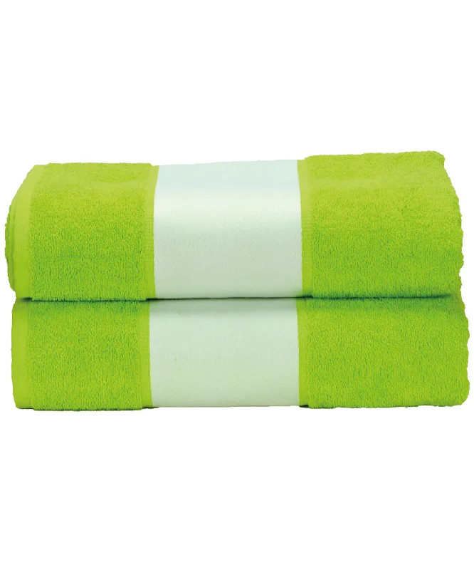 Lime Green - ARTG® SUBLI-Me® bath towelGlitter Jackets