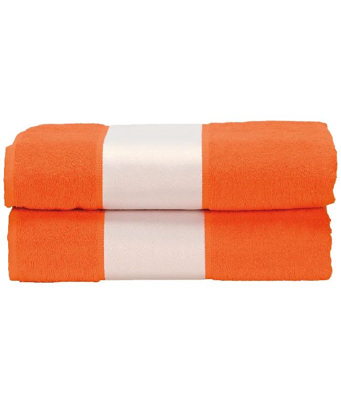 Bright Orange - ARTG® SUBLI-Me® bath towelAsymmetrical Jackets