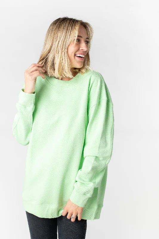 Tie-Dye HoodiesBrass & Roe Everyday Oversized Sweatshirt Lime L