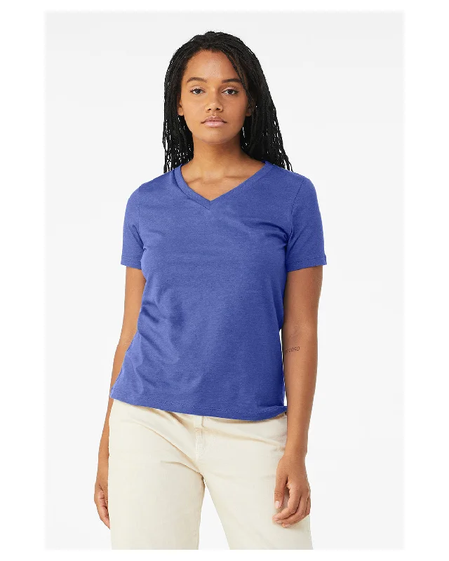 Bella + Canvas 6405CVC Ladies' Relaxed Heather CVC Jersey V-Neck T-ShirtPeplum Shirts