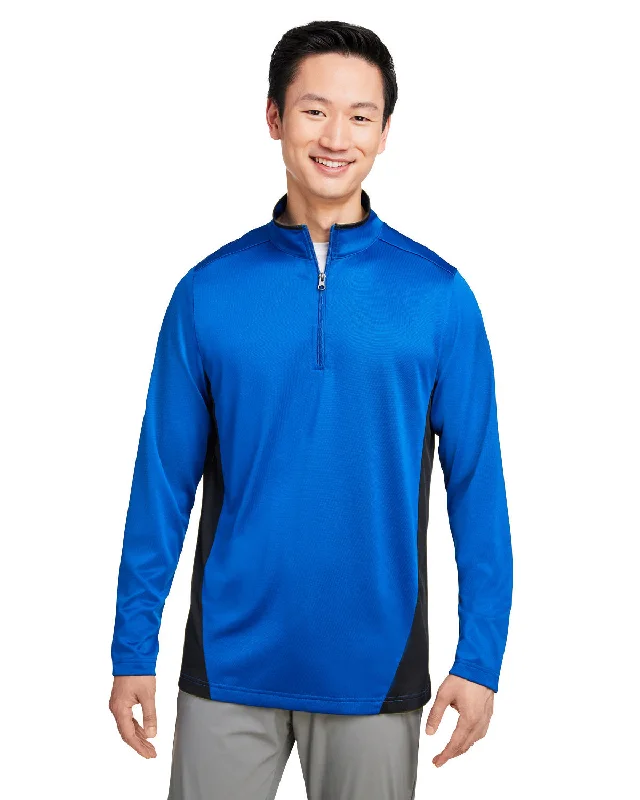 Harriton M786 Men's Flash Snag Protection Plus IL Colorblock Quarter-ZipSleep Shirts