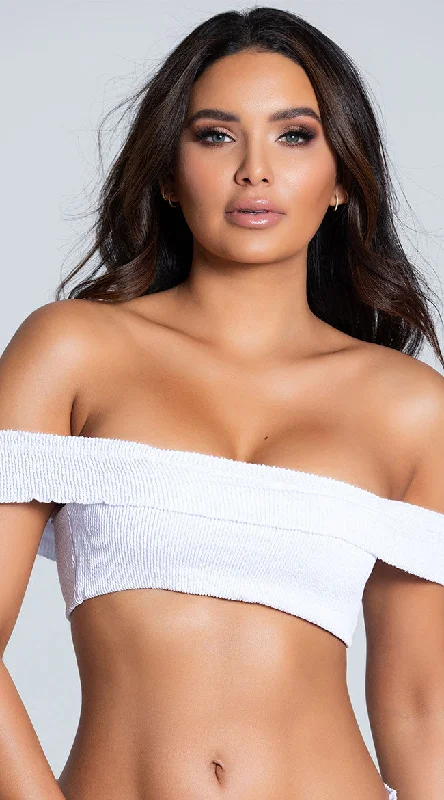 Strapless bikiniYandy Reel Me In Reef Off Shoulder Bikini Top