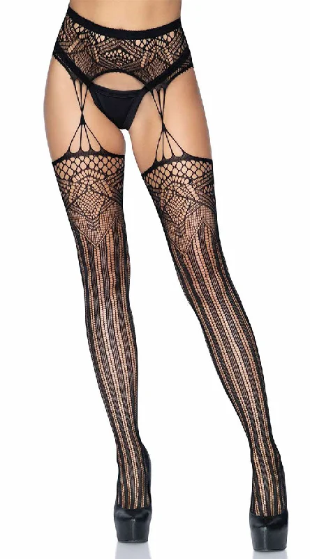 JeansDeco Net Suspender Pantyhose