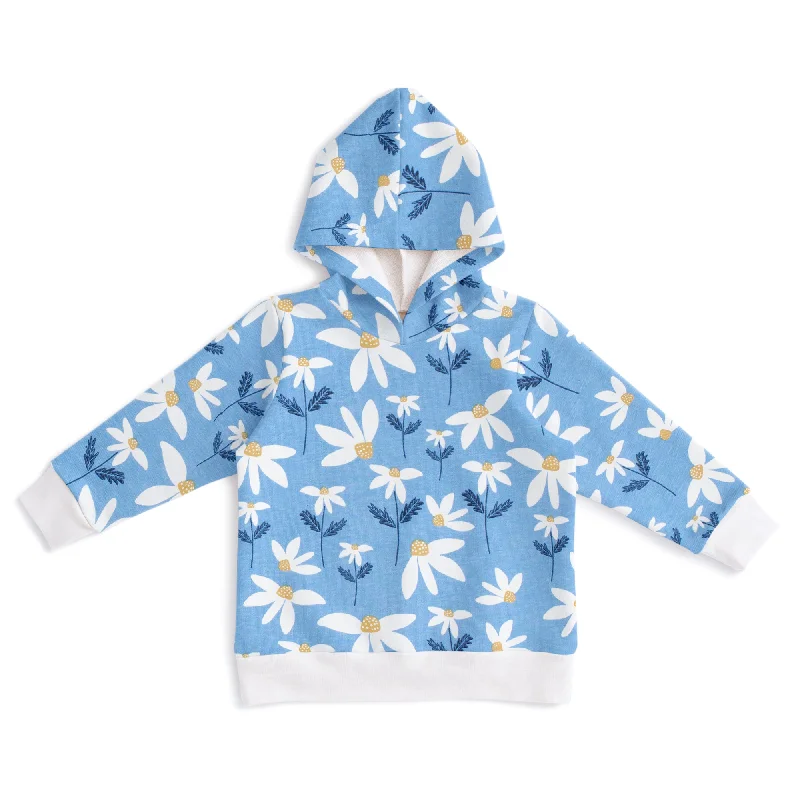 Vintage HoodiesHoodie - Daisies Blue