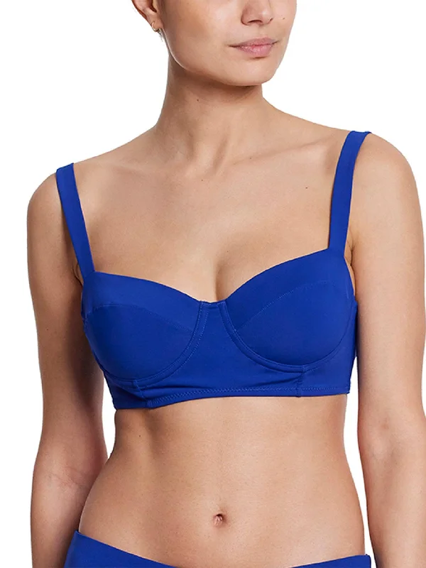 Comfort bikiniBalconette Bikini Swimsuit Top Poolside Blue