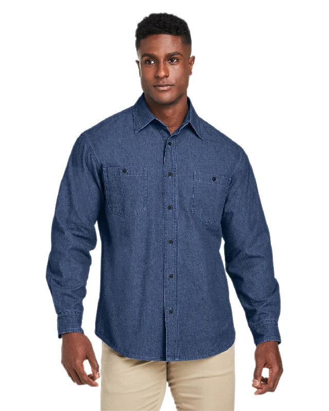 Harriton M540 Men's Denim Shirt-JacketSheer Shirts