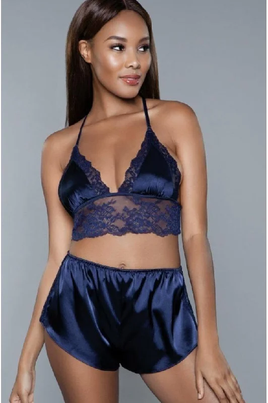 CamisoleOrbitLace Trim Satin Cami Set