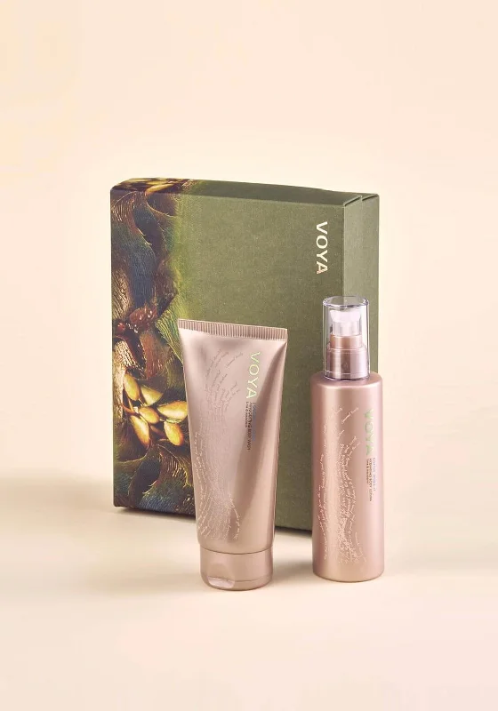 Voya Body Wash & Body Lotion Gift Set, Lime & Mandarin