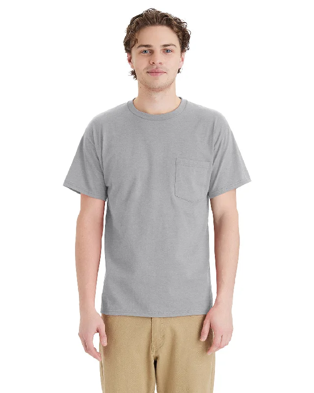 Hanes 5290P Unisex Essential Pocket T-ShirtEmbellished Shirts