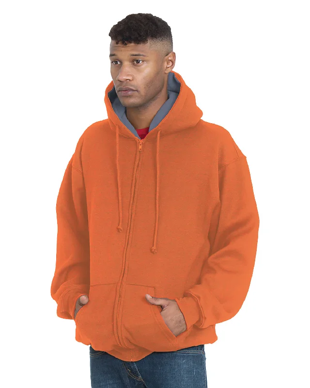 Bayside BA940 Adult USA Made Super Heavy Thermal-Lined Full-Zip Hooded SweatshirtWrap Shirts