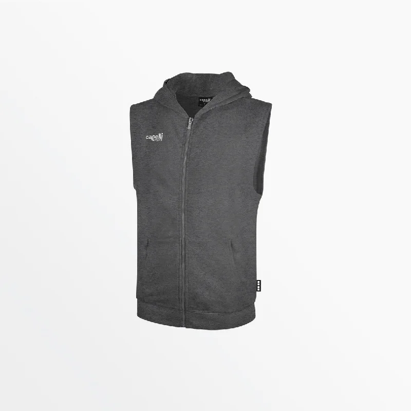 Cropped HoodiesMEN'S BASICS  FRENCH TERRY ZIP HOODIE VEST