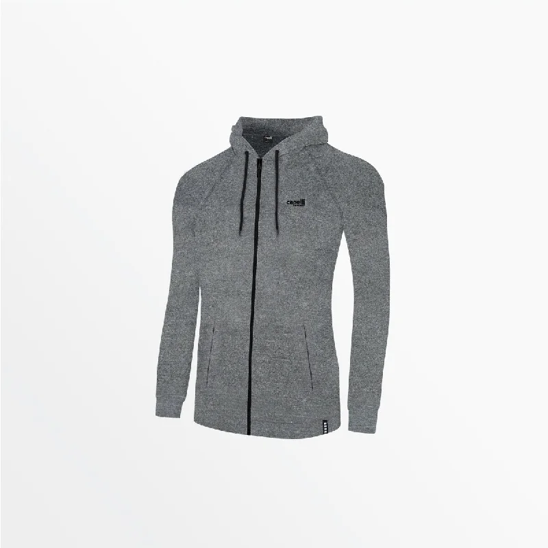 Cropped HoodiesWOMEN'S HEATHERED ZIP UP HOODIE