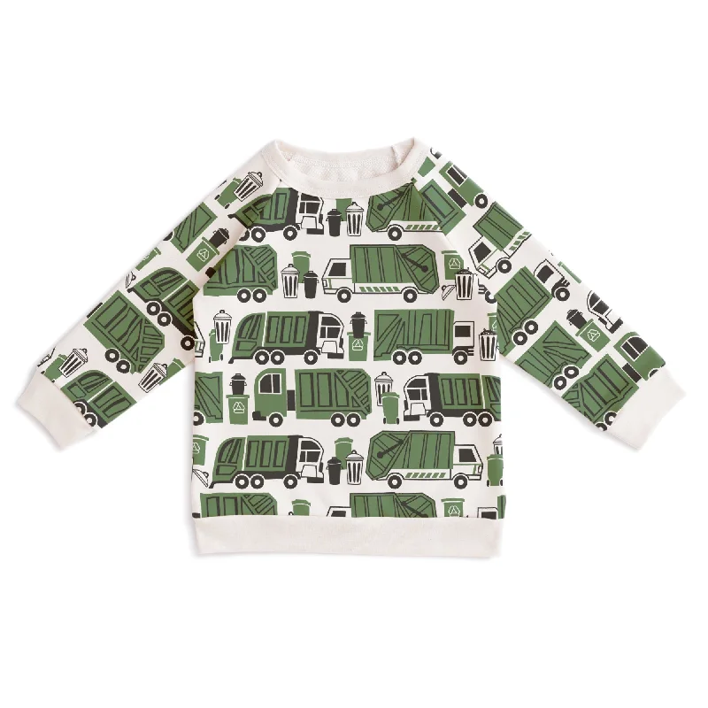 Organic Cotton SweatshirtsSweatshirt - Garbage & Recycling Green