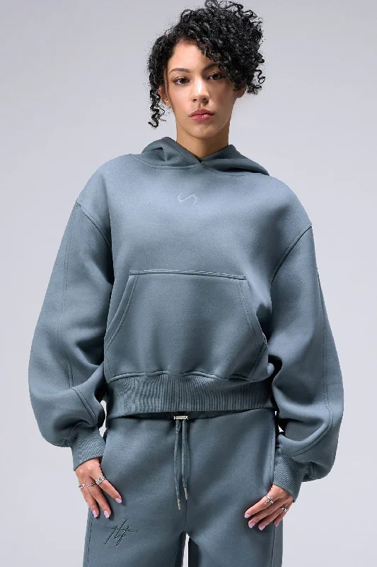 French Terry HoodiesScuba Tech Oversized Cropped Hoodie