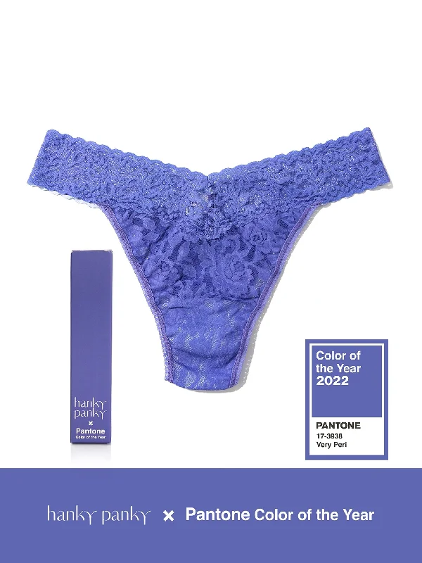 Cut-offsSignature Lace Original Rise Thong | PANTONE 17-3938 Very Peri