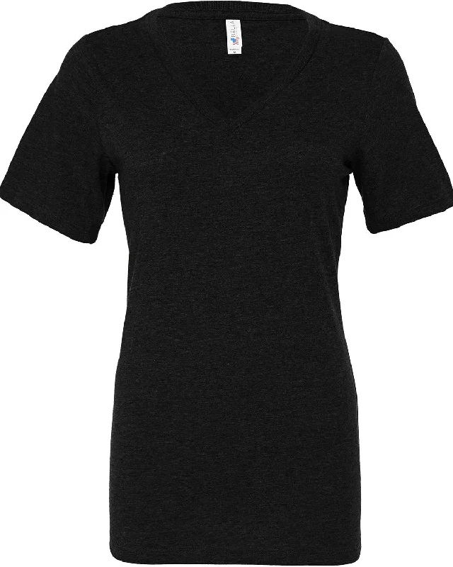 Bella + Canvas 6405CVC Ladies' Relaxed Heather CVC Jersey V-Neck T-ShirtLayered Shirts