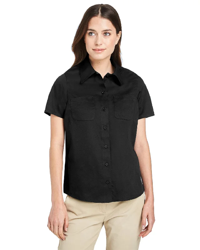 Harriton M585W Ladies' Advantage IL Short-Sleeve Work ShirtBranded Shirts