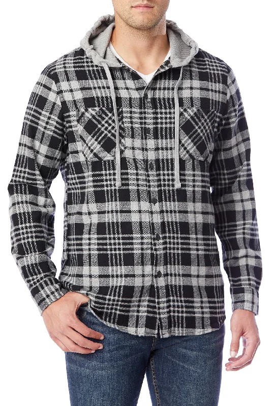 Pocketed HoodiesSwitchback Flannel Hoodie