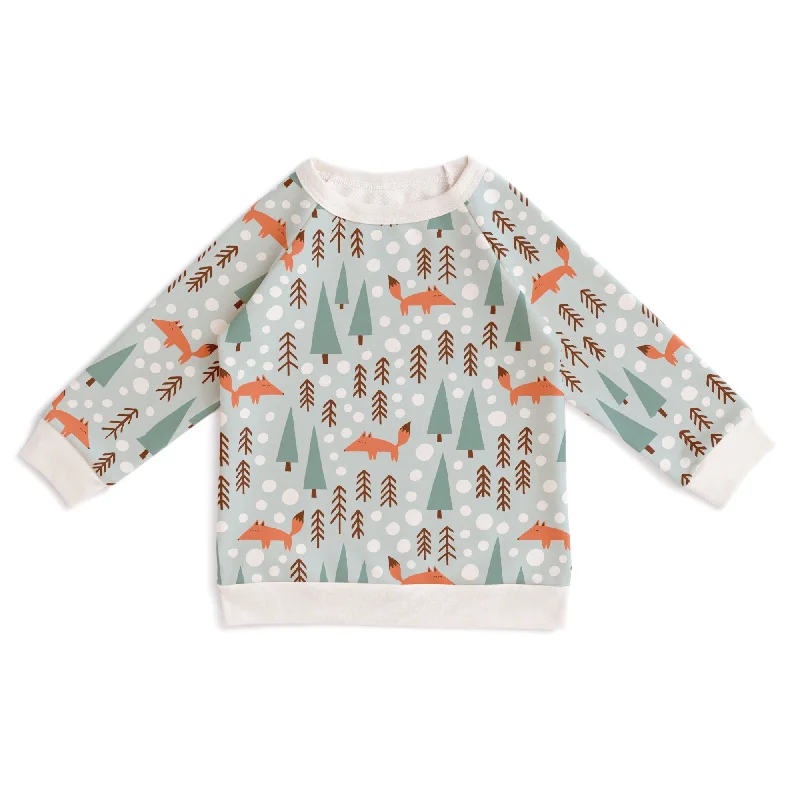 Kangaroo Pocket SweatshirtsSweatshirt - Foxes Pale Blue