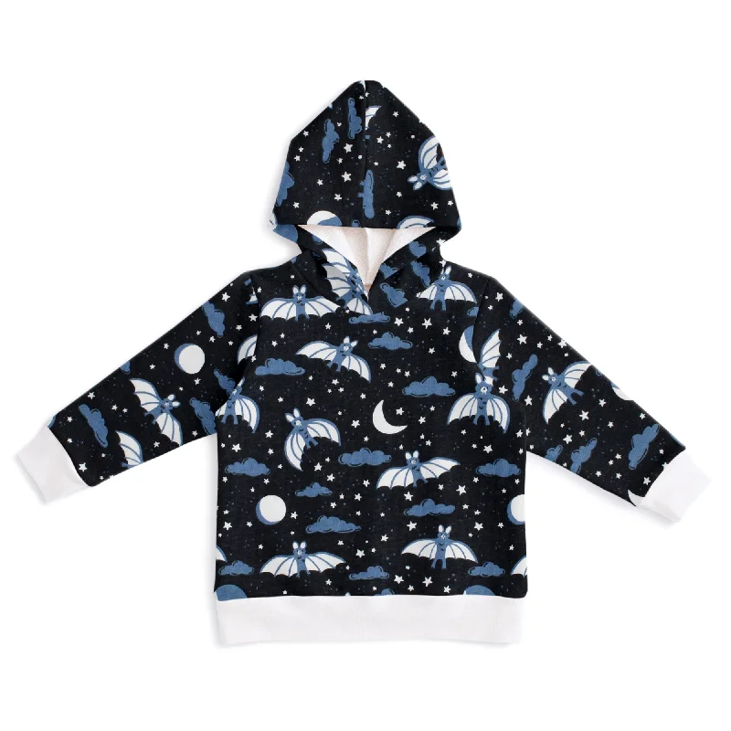 Embellished SweatshirtsHoodie - Bats Blue & Charcoal