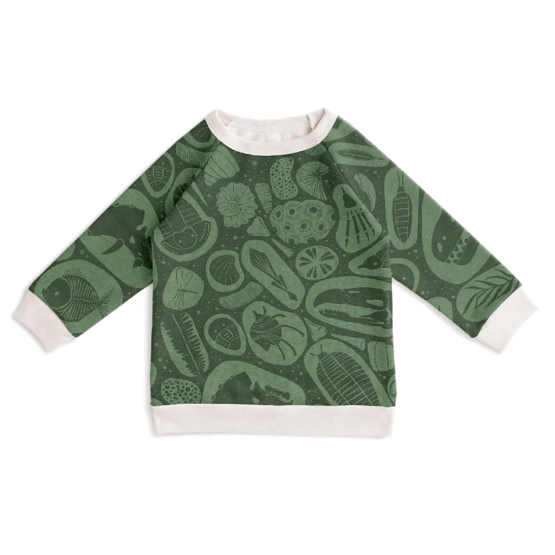 Striped SweatshirtsSweatshirt - Fossils Green