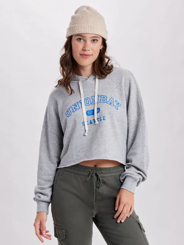 Striped SweatshirtsIzzy Logo Cropped Hoodie