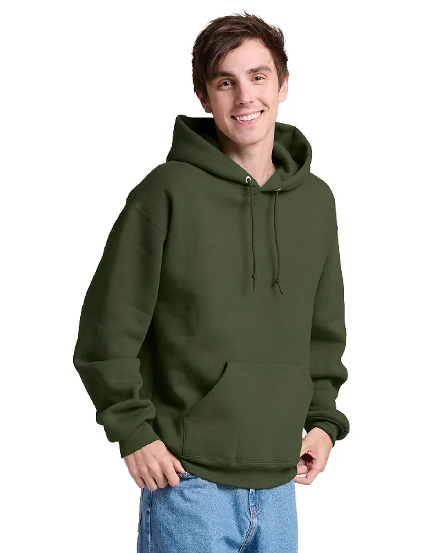 Jerzees H12MR Unisex Rugged Hooded SweatshirtButton-Down Shirts