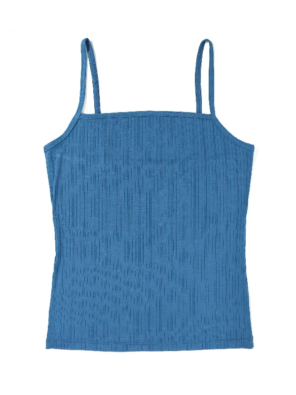 CamisoleFlowMellowLuxe™ Square Neck Cami Storm Cloud Blue Sale