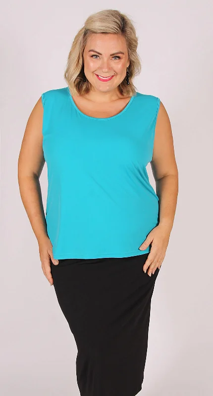 CamisoleMarineLagos Poly Spandex Cami Aqua