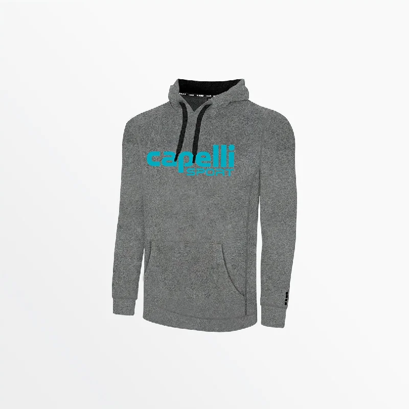 Recycled Fabric HoodiesMEN'S LOGO HEATHER PULLOVER HOODIE