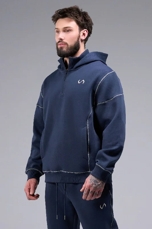 Patchwork SweatshirtsGTS Twill Tech Quarter-Zip Hoodie