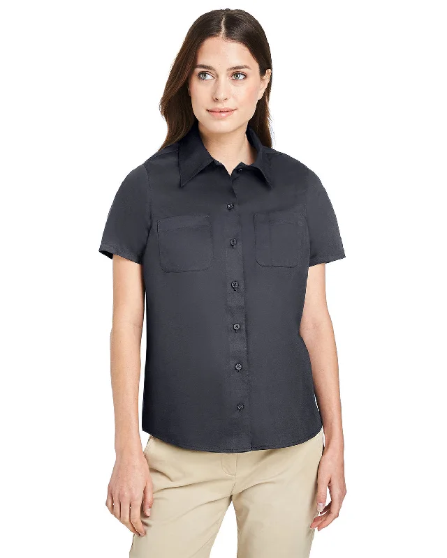 Harriton M585W Ladies' Advantage IL Short-Sleeve Work ShirtLogo Shirts