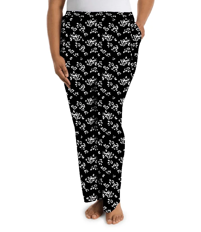 Elastic-waistStretch Naturals Lite Pocketed Pant Fresh Gardenia Print