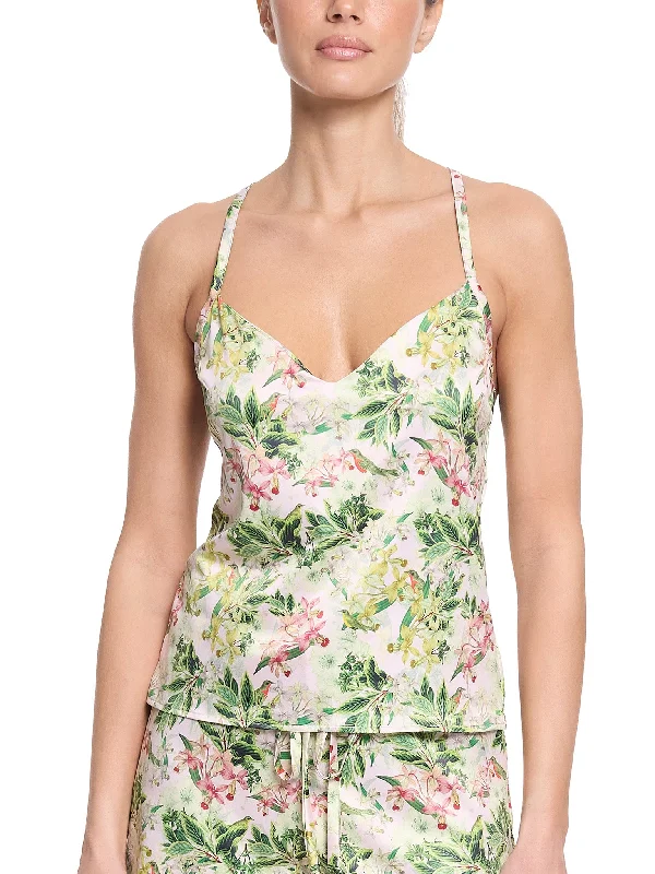 CamisoleAmberSatin Sleep Cami French Garden