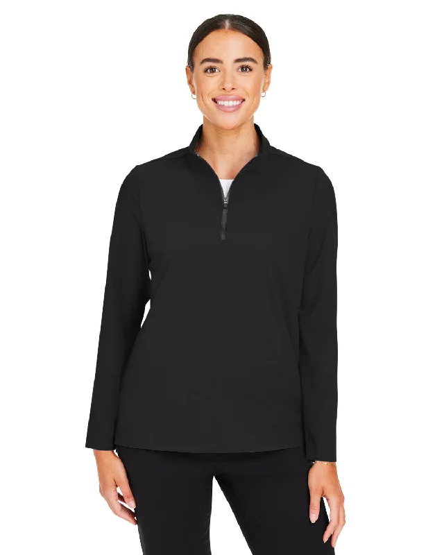 Devon & Jones DG410W CrownLux Performance Ladies' Windsor Welded Quarter-ZipFitted Shirts