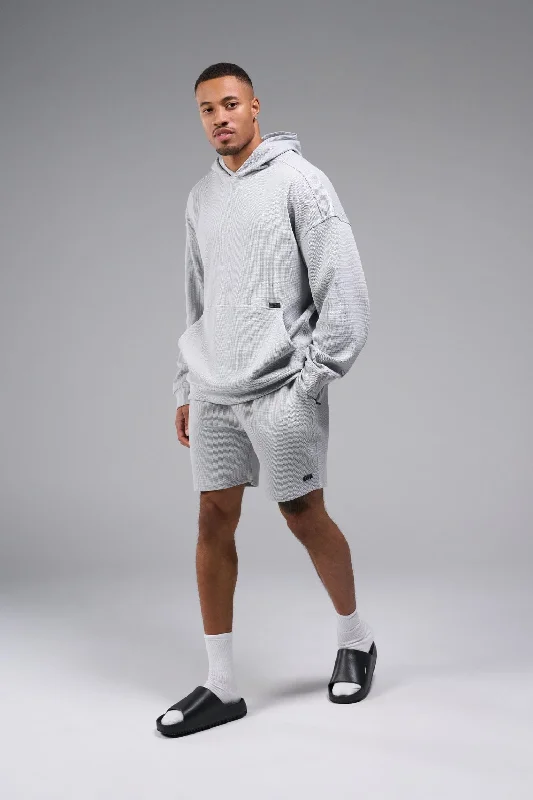 Hip-Hop HoodiesGTS Waffle Tech Hoodie & Shorts Bundle