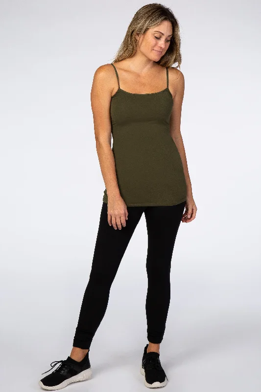 CamisoleTideOlive Solid Cami