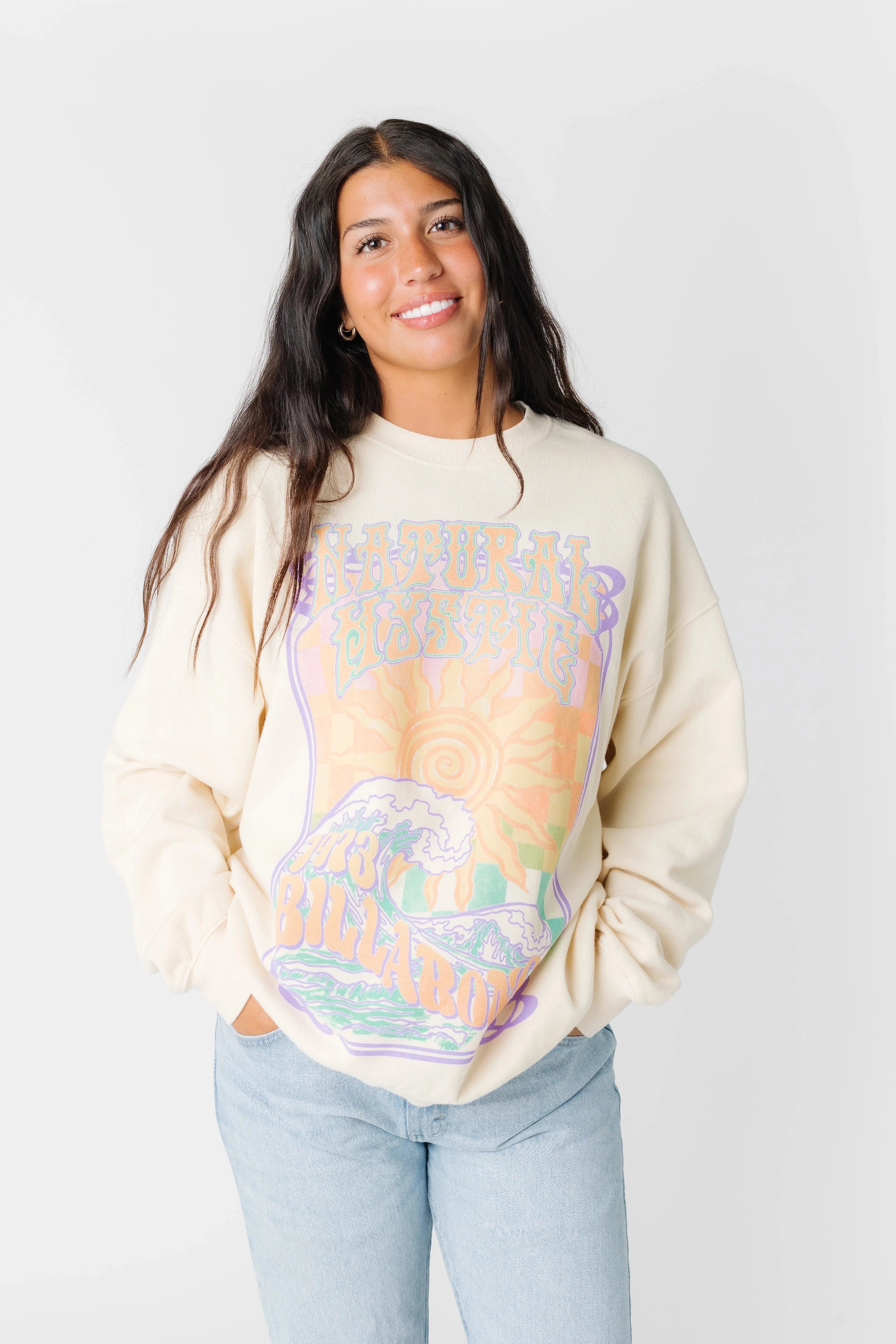 Limited Edition HoodiesBillabong Ride In Sweatshirt - Antique White