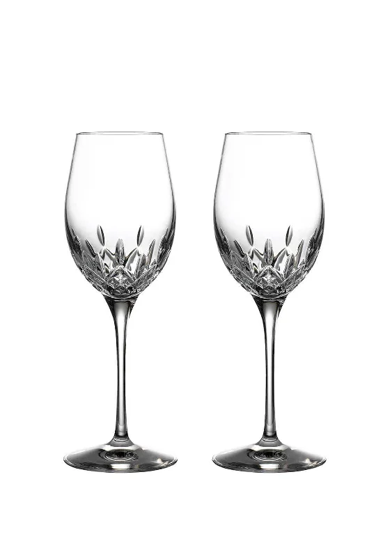 Waterford Crystal Lismore Essence White Wine Set of 2 Glasses