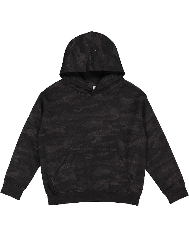 LAT 2296 Youth Pullover Fleece HoodieMesh Shirts