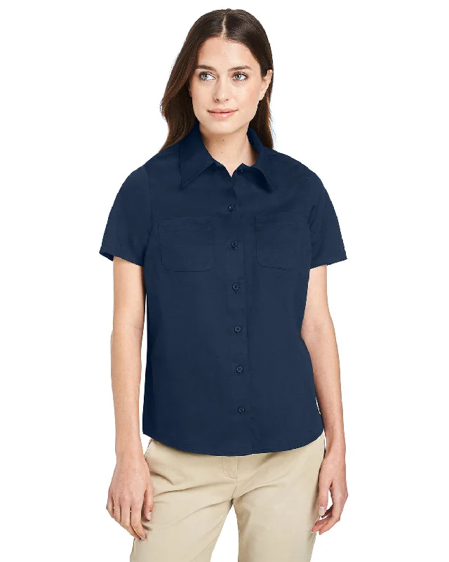 Harriton M585W Ladies' Advantage IL Short-Sleeve Work ShirtCollege Shirts