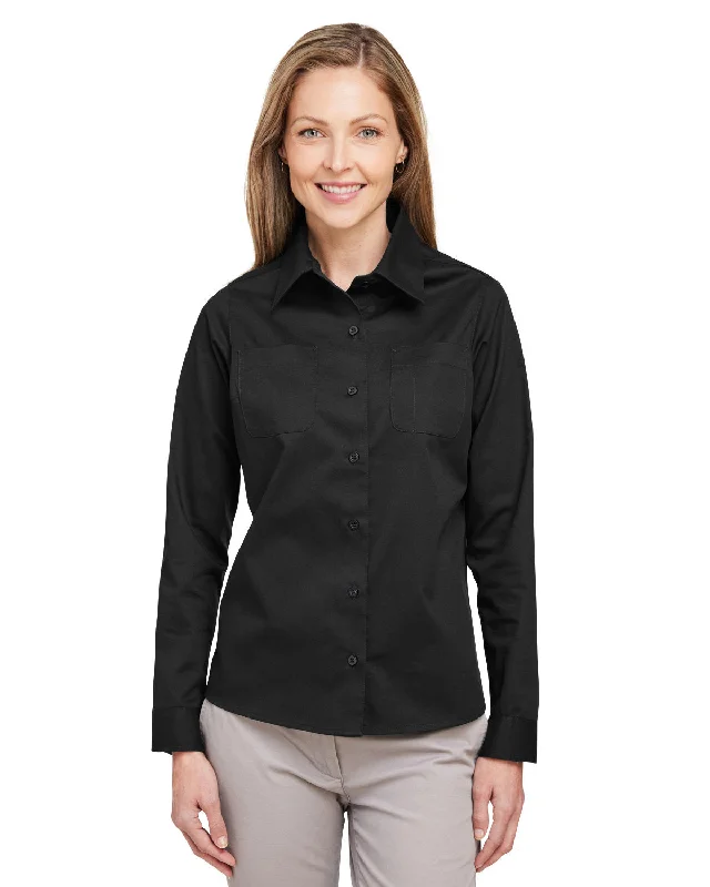 Harriton M585LW Ladies' Advantage IL Long-Sleeve WorkshirtSports Team Shirts