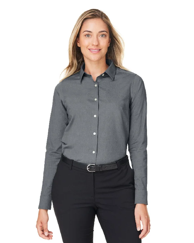 Devon & Jones DG505W CrownLux Performance Ladies' Spencer Poplin ShirtFlannel Shirts