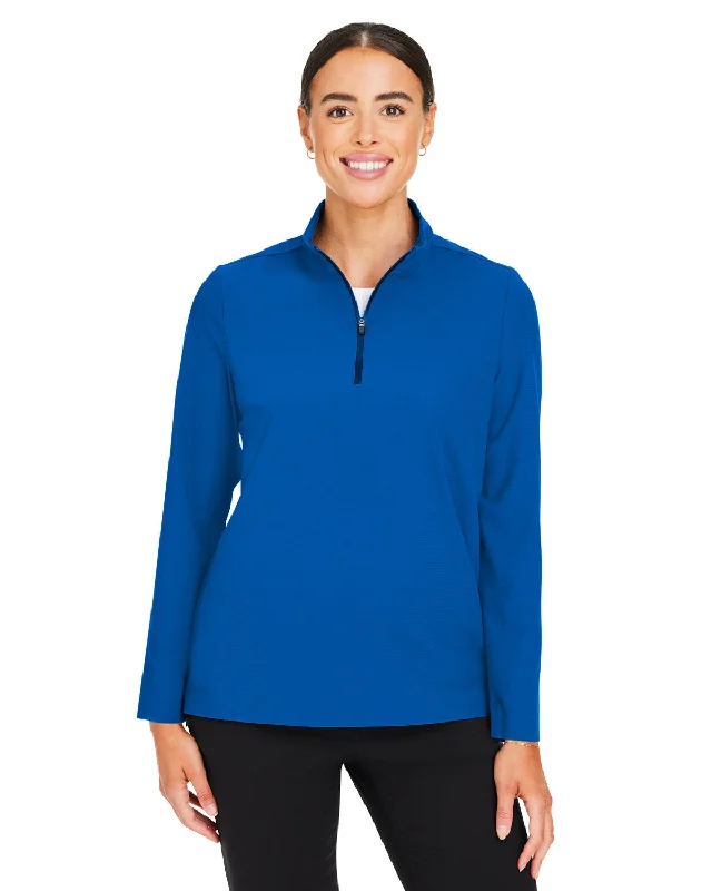 Devon & Jones DG410W CrownLux Performance Ladies' Windsor Welded Quarter-ZipOversized Shirts