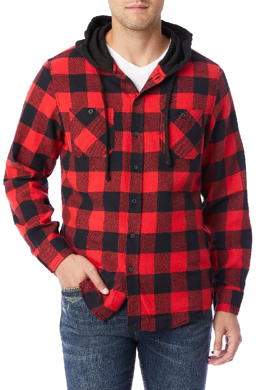 Drawstring HoodiesSwitchback Flannel Hoodie