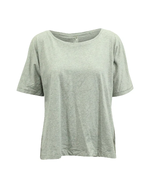 Fitted T-ShirtsAcne Studios Nairobi C Base Tee in Grey Cotton