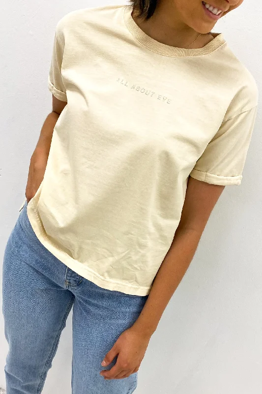 Beaded T-ShirtsAll About Eve Washed Tee Beige